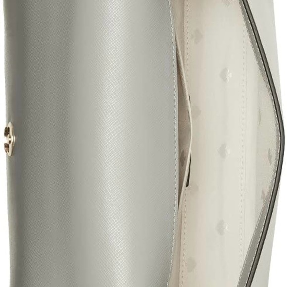 Kate Spade Carson Colorblock Convertible Crossbody | Gray/White/Gold | New - Picture 2 of 13